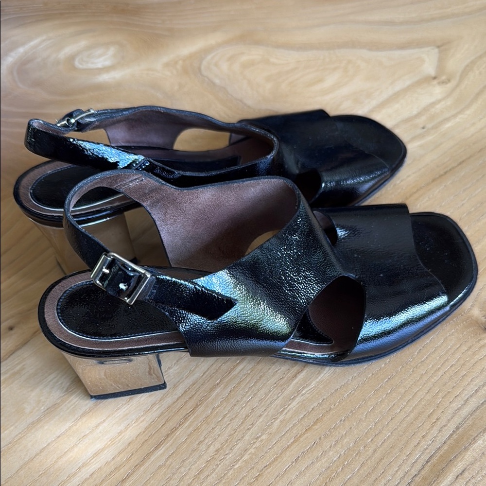 Marni Black Patent Leather Heels